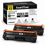 Compatible Pack x2 HP W1420A XL / 142X - CON CHIP - Negro Cartucho de Toner (NO usar en impresoras que terminan en E) para HP LaserJet MFP M140w LaserJet M110w M110 M140 M140w M139w