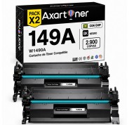 Compatible Pack x2 HP W1490A / 149A - CON CHIP - Negro Cartucho de Toner (NO usar en impresoras terminan en E) para HP LaserJet Pro 4002d 4002dn 4002dw 4002n MFP 4102dw MFP 4102fdn MFP 4102fdw MFP 4103dw MFP 4103fdn