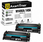 Compatible Pack x2 HP W1490A / 149A - CON CHIP - Negro Cartucho de Toner (NO usar en impresoras terminan en E) para HP LaserJet Pro 4002d 4002dn 4002dw 4002n MFP 4102dw MFP 4102fdn MFP 4102fdw MFP 4103dw MFP 4103fdn