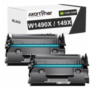 Compatible Pack x2 HP W1490X / 149X - CON CHIP - Negro Cartucho de Toner (NO usar en impresoras terminan en E) para HP LaserJet Pro 4002d 4002dn 4002dw 4002n MFP 4102dw MFP 4102fdn MFP 4102fdw MFP 4103dw MFP 4103fdn