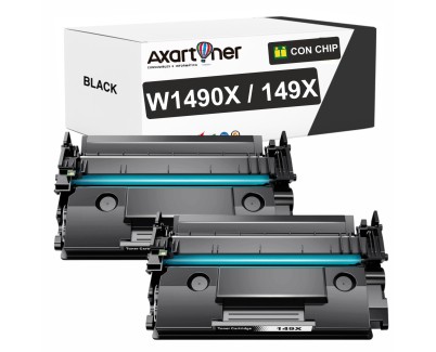 Compatible Pack x2 HP W1490X / 149X - CON CHIP - Negro Cartucho de Toner (NO usar en impresoras terminan en E) para HP LaserJet Pro 4002d 4002dn 4002dw 4002n MFP 4102dw MFP 4102fdn MFP 4102fdw MFP 4103dw MFP 4103fdn