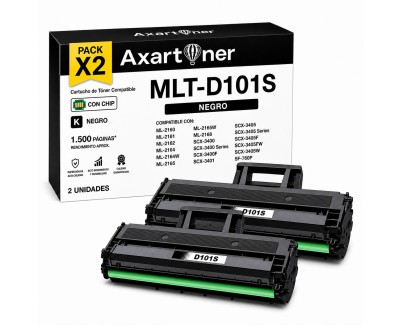 Compatible Pack x2 Samsung ML-2160 / SCX-3405 Negro Cartucho de Toner MLT-D101S
