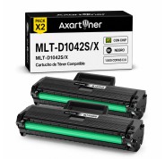Compatible Pack x2 Samsung MLT-D1042S/X SU737A / SU738A Negro Cartucho de Toner para ML-1660, ML-1661, ML-1667, ML-1665, ML-1675, ML-1666, ML-1865, ML-1865W, SCX-3200, SCX-3205W, SCX-3201