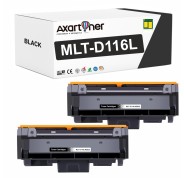 Compatible Pack x2 Samsung MLT-D116L Negro Cartucho de Toner SU828A para Samsung Xpress M2620D M2620ND M2625D M2625F M2625FN M2625N M2626 M2675F M2675FN M2676 M2820D M2820DW M2820ND M2825DW M2825ND M2826 M2830DW