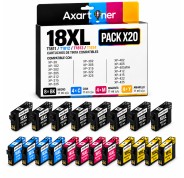 Compatible Pack x20 Epson T1811 / T1812 / T1813 / T1814 - 18XL Cartuchos de Tinta