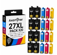 Compatible Pack x20 Epson T2711 / T2712 / T2713 / T2714 - 27XL Cartuchos de Tinta