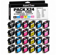 Compatible Pack x24 Epson T0801/2/3/4/5/6 Cartuchos de Tinta