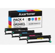 Compatible Pack x4 Brother DR-248 / DR248CL Tambor de Imagen (Drum) para Brother DCP-L: 3515CDW 3520CDW 3520CDWE 3555CDW 3560CDW / HL-L: 3215CW 3220CW 3220CWE 3240CDW 8230CDW 8240CDW / MFC-L: 3740CDW 3740CDWE 3760CDW 8340CDW 8390CDW