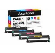 Compatible Pack x4 Brother DR241CL Tambor de Imagen (Drum) para Brother DCP: 9015CDW 9017CDW 9020CDW 9022CDW / HL: 3140CW 3142CW 3150CDW 3152CDW 3170CDW 3172CDW / MFC: 9140CDN 9142CDN 9330CDW 9332CDW 9340CDW 9342CDW