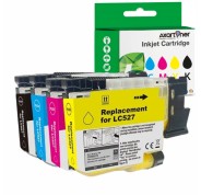 Compatible Pack x4 Brother LC-527 / LC527 Cartuchos de Tinta Pigmentada para Brother MFC-J4350DW / MFC-J4550DW