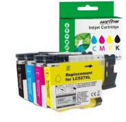 Compatible Pack x4 Brother LC-527XL / LC527XL Cartuchos de Tinta Pigmentada para Brother MFC-J4350DW / MFC-J4550DW