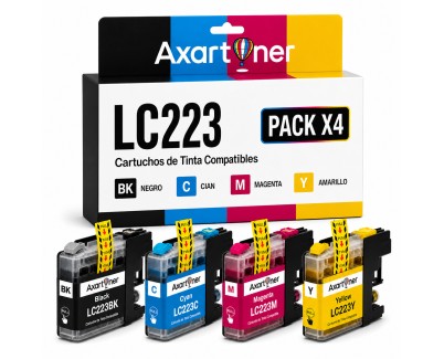 Compatible Pack x4 Brother LC223 / LC221 Cartuchos de Tinta LC-223 / LC-221