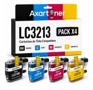 Compatible Pack x4 Brother LC3213 / LC3211 Cartuchos de Tinta LC-3213 / LC-3211