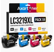 Compatible Pack x4 Brother LC3219 XL / LC3217 Cartuchos de Tinta LC-3219XL