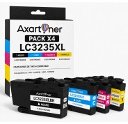 Compatible Pack x4 BROTHER LC3235XL / LC3233 Cartuchos de Tinta Pigmentada para Brother DCP-J1100DW / MFC-J1300DW