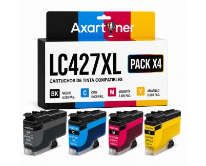 Compatible Pack x4 Brother LC427XL Cartuchos de Tinta - LC427XLVAL para HL-J6010DW, MFC-J5955DW, MFC-J6955DW, MFCJ-6957DW, MFC-J6959DW