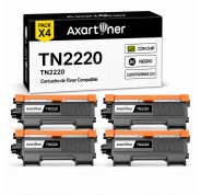 Compatible Pack x4 Brother TN2220 Negro Cartucho de Toner para Brother MFC-7360N HL-2130 MFC-7460DN MFC-7860DW FAX-2840 FAX-2940 HL-2240 HL-2250DN HL-2135W DCP-7055 DCP-7055
