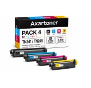Compatible Pack x4 Brother TN241 / TN245 Cartuchos de Toner para Brother DCP: 9015CDW 9017CDW 9020CDW 9022CDW / HL: 3140CW 3142CW 3150CDW 3152CDW 3170CDW 3172CDW / MFC: 9140CDN 9142CDN 9330CDW 9332CDW 9340CDW 9342CDW