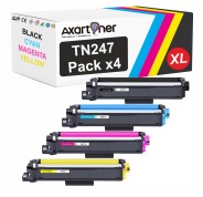 Compatible Pack x4 Brother TN247 / TN243 Cartuchos de Toner para MFC-L3750CDW L3770CDW L3710CW DCP-L3550CDW L3510CDW L3210CW HL-L3230CDW