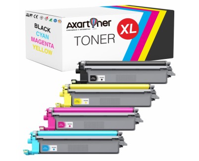 Compatible Pack x4 Brother TN248XL Cartuchos de Toner para Brother DCP L3520, L3560 - HL L3220, L3240, L8230, L8240 - MFC L3740, L3760, L8340, L8390