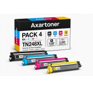 Compatible Pack x4 Brother TN248XL / TN-248XL Cartuchos de Toner para Brother DCP-L: 3515CDW 3520CDW 3520CDWE 3555CDW 3560CDW / HL-L: 3215CW 3220CW 3220CWE 3240CDW 8230CDW 8240CDW / MFC-L: 3740CDW 3740CDWE 3760CDW 8340CDW 8390CDW