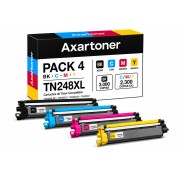 Compatible Pack x4 Brother TN248XL / TN-248XL Cartuchos de Toner para Brother DCP-L: 3515CDW 3520CDW 3520CDWE 3555CDW 3560CDW / HL-L: 3215CW 3220CW 3220CWE 3240CDW 8230CDW 8240CDW / MFC-L: 3740CDW 3740CDWE 3760CDW 8340CDW 8390CDW