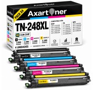 Compatible Pack x4 Brother TN248XL / TN-248XL Cartuchos de Toner para Brother DCP-L: 3515CDW 3520CDW 3520CDWE 3555CDW 3560CDW / HL-L: 3215CW 3220CW 3220CWE 3240CDW 8230CDW 8240CDW / MFC-L: 3740CDW 3740CDWE 3760CDW 8340CDW 8390CDW