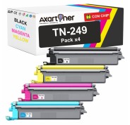 Compatible Pack x4 Brother TN249 Cartuchos de Toner para Brother HL-L8230CDW / HL-L8240CDW / MFC-L8340CDW / MFC-L8390CDW