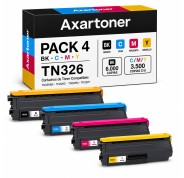 Compatible Pack x4 Brother TN326 / TN-326 Cartuchos de Toner para Brother DCP-L8400CDN DCP-L8450CDW HL-L8250CDN HL-L8350CDW HL-L8350CDWT MFC-L8600CDW MFC-L8650CDW MFC-L8850CDW
