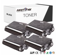 Compatible Pack x4 Brother TN3380 Negro Cartuchos de Toner TN-3380  TN-3300