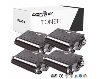 Compatible Pack x4 Brother TN3380 Negro Cartuchos de Toner TN-3380  TN-3300