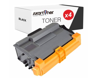 Compatible Pack x4 Brother TN3480 / TN3430 Negro Cartuchos de Toner TN-3480