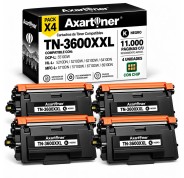 Compatible Pack x4 Brother TN3600XXL / TN-3600 XXL Negro Cartucho de Toner para Brother DCP-L5510DW / HL-L5210DN / HL-L5210DW / HL-L6210DW / HL-L6410DN / MFC-L5710DN / MFC-L5710DW / / MFC-L6710DW / MFC-L6910DN