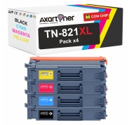 Compatible Pack x4 Brother TN821 XL Cartuchos de Toner TN821XL para Brother HL-L9430CDN / HL-L9470CDN / MFC-L9630CDN / MFC-L9670CDN