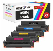 Compatible Pack x4 Canon 055H -con chip- Cartuchos de Toner para Canon i-Sensys LBP662Cdw LBP663Cdw LBP664Cx MF742Cdw MF744Cdw MF746Cx