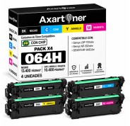 Compatible Pack x4 Canon 064H - Con Chip Cartuchos de Toner para Canon i-SENSYS LBP722cdw MF832cdw MF842cdw