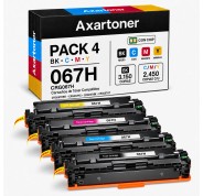 Compatible Pack x4 Canon 067H - con chip - Cartuchos de Toner para Canon i-SENSYS LBP631Cw / LBP633Cdw / MF651Cw / MF655Cdw / MF657Cdw