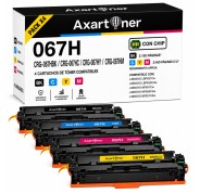 Compatible Pack x4 Canon 067H - con chip - Cartuchos de Toner para Canon i-SENSYS LBP631Cw / LBP633Cdw / MF651Cw / MF655Cdw / MF657Cdw