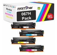 Compatible Pack x4 Canon 067H - con chip - Cartuchos de Toner para Canon i-SENSYS LBP631Cw / LBP633Cdw / MF651Cw / MF655Cdw / MF657Cdw