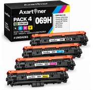 Compatible Pack x4 Canon 069H - con chip - Cartuchos de Toner para I-Sensys LBP673Cdw / MF752Cdw / MF754Cdw