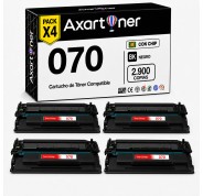 Compatible Pack x4 Canon 070 / 5639C002 Negro Cartucho de Toner para Canon i-SENSYS LBP243dw / LBP246dw / MF461dw / MF463dw / MF465dw
