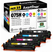 Compatible Pack x4 Canon 075H Cartuchos de Toner para Canon i-SENSYS LBP646Cdw / LBP647Cdw / MF664Cdw / MF667Cdw