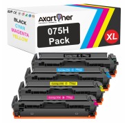 Compatible Pack x4 Canon 075H Cartuchos de Toner para Canon i-SENSYS LBP646Cdw / LBP647Cdw / MF664Cdw / MF667Cdw