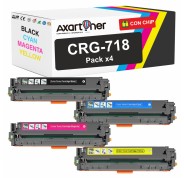 Compatible Pack x4 Canon 718 Cartuchos de Toner CRG718 para LBP7200 LBP7210 LBP7660 LBP7680 MF8360 MF8380 MF8530 MF8540 MF8550 MF8580 MF720 MF722 MF724 MF725