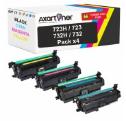 Compatible Pack x4 Canon 723H / 732H / 723 / 732 Cartuchos de Toner para Canon i-SENSYS LBP7750C, LBP7780C
