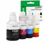 Compatible Pack x4 Canon GI40 Botellas de Tinta para Canon Pixma G5040 / 6040 / 7040