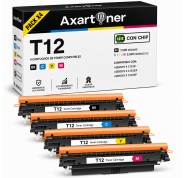 Compatible Pack x4 Canon T12 Cartuchos de Toner para Canon i-SENSYS X C1333i / X C1333iF / X C1333P