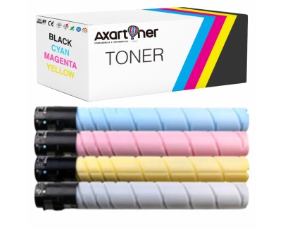 Compatible Pack x4 Cartuchos de Toner TN324 / TN-324 para Konica Minolta Bizhub C258 / C308 / C368