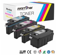 Compatible Pack x4 Dell 1250, 1350, 1355, C1760 Cartuchos de Toner