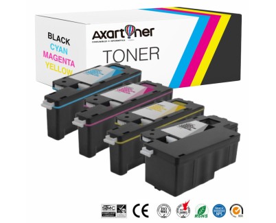 Compatible Pack x4 Dell 1250, 1350, 1355, C1760 Cartuchos de Toner